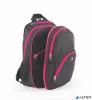 Hátizsák, 2in1, notebook tartóval és audió csatlakozóval, PULSE "Teens", pink-fekete