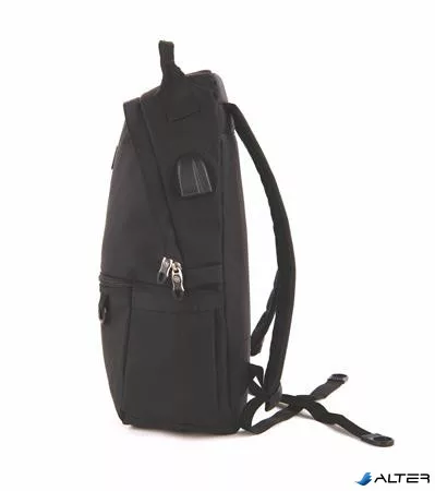 Hátizsák, notebook tartóval, PULSE 'Cloud', fekete