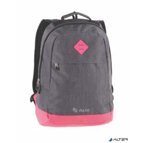   Hátizsák, notebook tartóval, PULSE 'Bicolor', szürke-pink