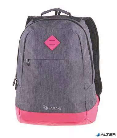 Hátizsák, notebook tartóval, PULSE 'Bicolor', szürke-pink
