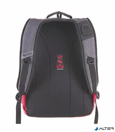 Hátizsák, notebook tartóval, PULSE 'Bicolor', szürke-pink