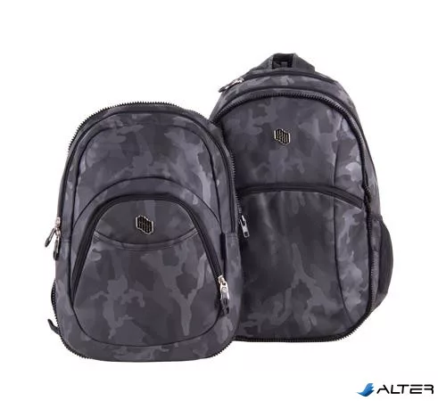 Hátizsák, 2in1, notebook tartóval és audió csatlakozóval, PULSE 'Teens Tough Army'