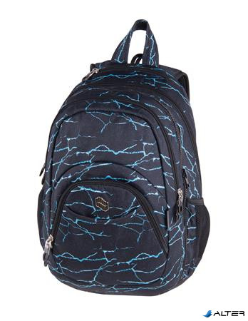Hátizsák, 2in1, notebook tartóval és audió csatlakozóval, PULSE "Teens Blue Lava"