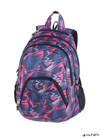 Hátizsák, 2in1, notebook tartóval és audió csatlakozóval, PULSE "Teens Pink Ice"