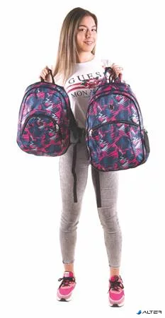 Hátizsák, 2in1, notebook tartóval és audió csatlakozóval, PULSE 'Teens Pink Ice'