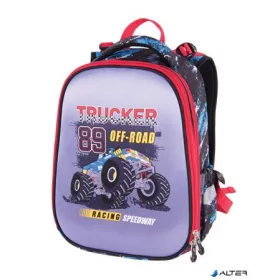   Hátizsák, anatómiai, PULSE 'Anatomic Cube Off-Road', fekete-piros