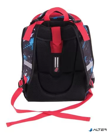 Hátizsák, anatómiai, PULSE 'Anatomic Cube Off-Road', fekete-piros