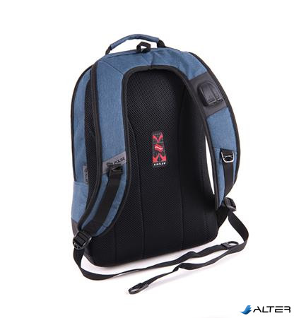 Hátizsák, notebook tartóval, PULSE "Bicolor Yale", kék