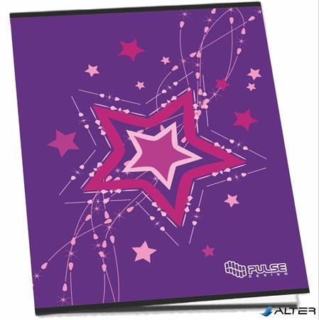 Füzet, tűzött, A5, kockás, 52 lap, PULSE 'Girls'