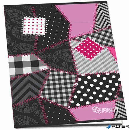 Füzet, tűzött, A5, kockás, 52 lap, PULSE 'Girls'