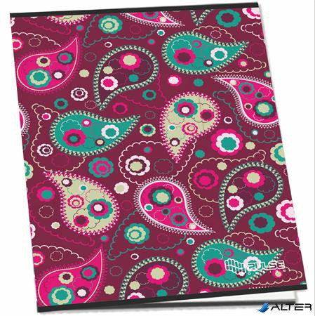 Füzet, tűzött, A5, kockás, 52 lap, PULSE 'Girls'