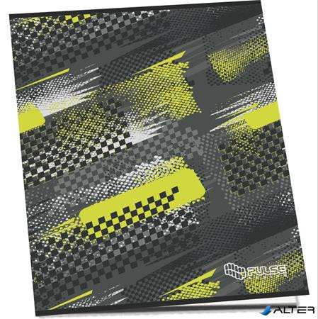 Füzet, tűzött, A4, kockás, 52 lap, PULSE 'Boys'