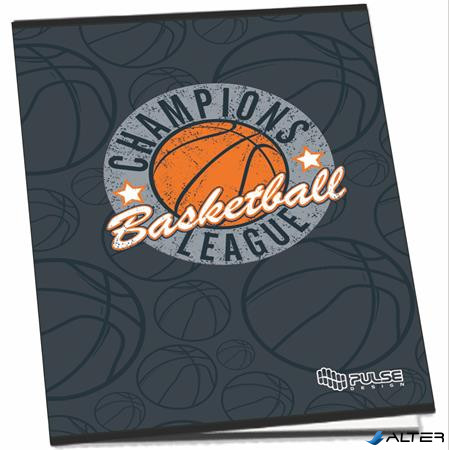 Füzet, tűzött, A4, kockás, 52 lap, PULSE 'Boys'