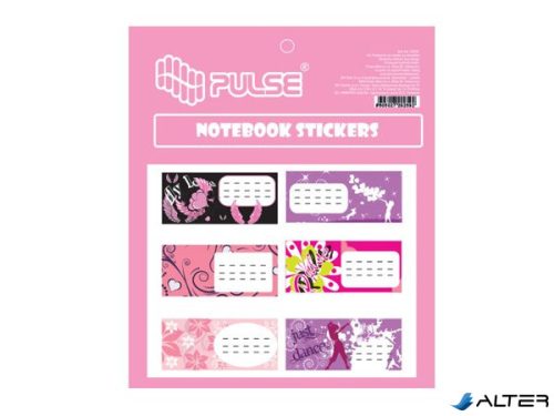 Füzetcímke, 30 db, PULSE, "Girls"