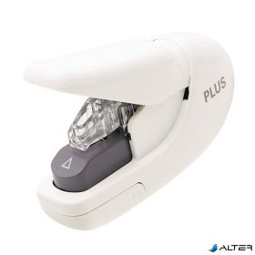 Kapocs nélküli tűzőgép, kézi, 5 lap, PLUS, fehér