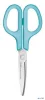 Olló, általános, balkezes, 17,5 cm, PLUS "Fitcut Curve", világoskék