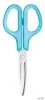 Olló, általános, balkezes, 17,5 cm, PLUS "Fitcut Curve", világoskék