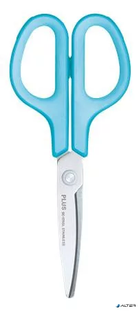 Olló, általános, balkezes, 17,5 cm, PLUS "Fitcut Curve", világoskék