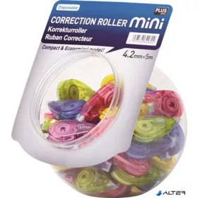   Hibajavító roller display, mini, 5 mm x 6 m, PLUS, vegyes színek