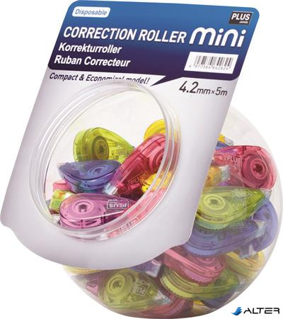 Hibajavító roller display, mini, 5 mm x 6 m, PLUS, vegyes színek