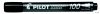 Alkoholos marker, 1 mm, kúpos, PILOT 'Permanent Marker 100', fekete