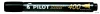 Alkoholos marker, 1,5-4 mm, vágott, PILOT "Permanent Marker 400", fekete