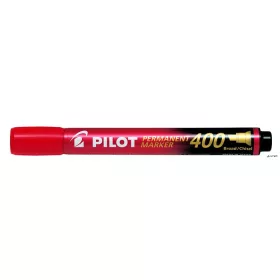   Alkoholos marker, 1,5-4 mm, vágott, PILOT "Permanent Marker 400", piros
