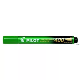   Alkoholos marker, 1,5-4 mm, vágott, PILOT "Permanent Marker 400", zöld