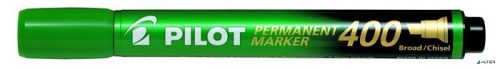Alkoholos marker, 1,5-4 mm, vágott, PILOT 'Permanent Marker 400', zöld