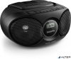 Rádió, CD-lejátszóval, PHILIPS "AZ215", fekete