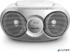 Rádió, CD-lejátszóval, PHILIPS "AZ215", ezüst