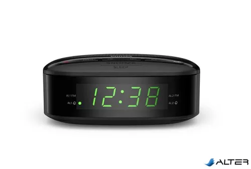 Rádió, digitális órával, PHILIPS "TAR3205", fekete