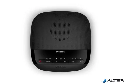 Rádió, digitális órával, PHILIPS "TAR3205", fekete