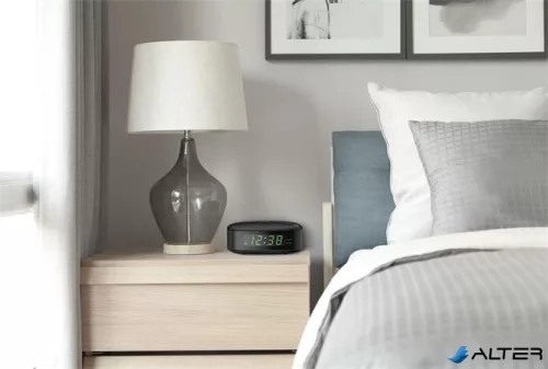 Rádió, digitális órával, PHILIPS "TAR3205", fekete