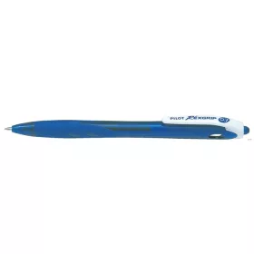   Golyóstoll, 0,22 mm, nyomógombos, PILOT "Rexgrip", kék