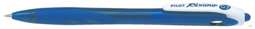Golyóstoll, 0,27 mm, nyomógombos, PILOT 'Rexgrip', kék