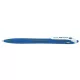 Golyóstoll, 0,22 mm, nyomógombos, PILOT "Rexgrip", kék