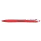 Golyóstoll, 0,22 mm, nyomógombos, PILOT "Rexgrip", piros