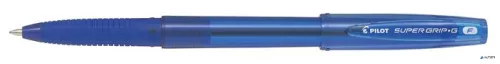 Golyóstoll, 0,22 mm, kupakos, PILOT "Super Grip G", kék