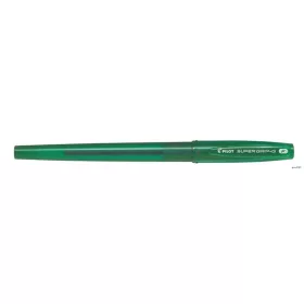   Golyóstoll, 0,22 mm, kupakos, PILOT "Super Grip G", zöld