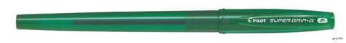 Golyóstoll, 0,22 mm, kupakos, PILOT 'Super Grip G', zöld