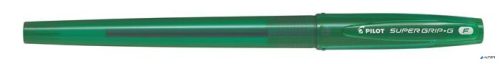 Golyóstoll, 0,22 mm, kupakos, PILOT "Super Grip G", zöld