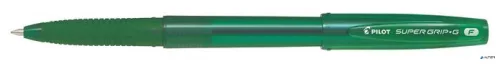 Golyóstoll, 0,22 mm, kupakos, PILOT "Super Grip G", zöld