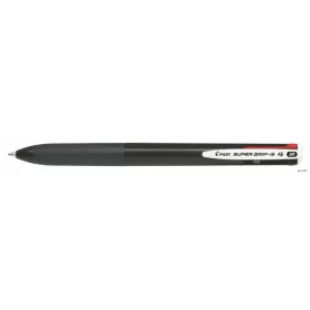   Golyóstoll, 0,27 mm, nyomógombos, fekete, PILOT 'Super Grip G', négyszínű