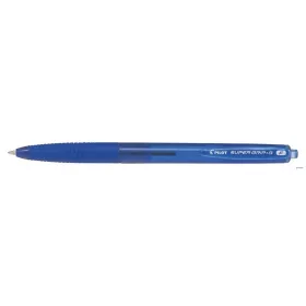   Golyóstoll, 0,22 mm, nyomógombos, PILOT "Super Grip G", kék