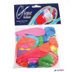 Léggömb, 18 cm, vegyes szín