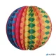Lampion, kerek, 22cm, színes