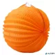 Lampion, kerek, 22 cm, narancs