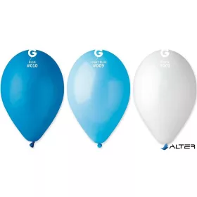 Léggömb, vegyes fiús színek, 26 cm, kék