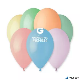 Léggömb, 26 cm, vegyes pasztel színekben